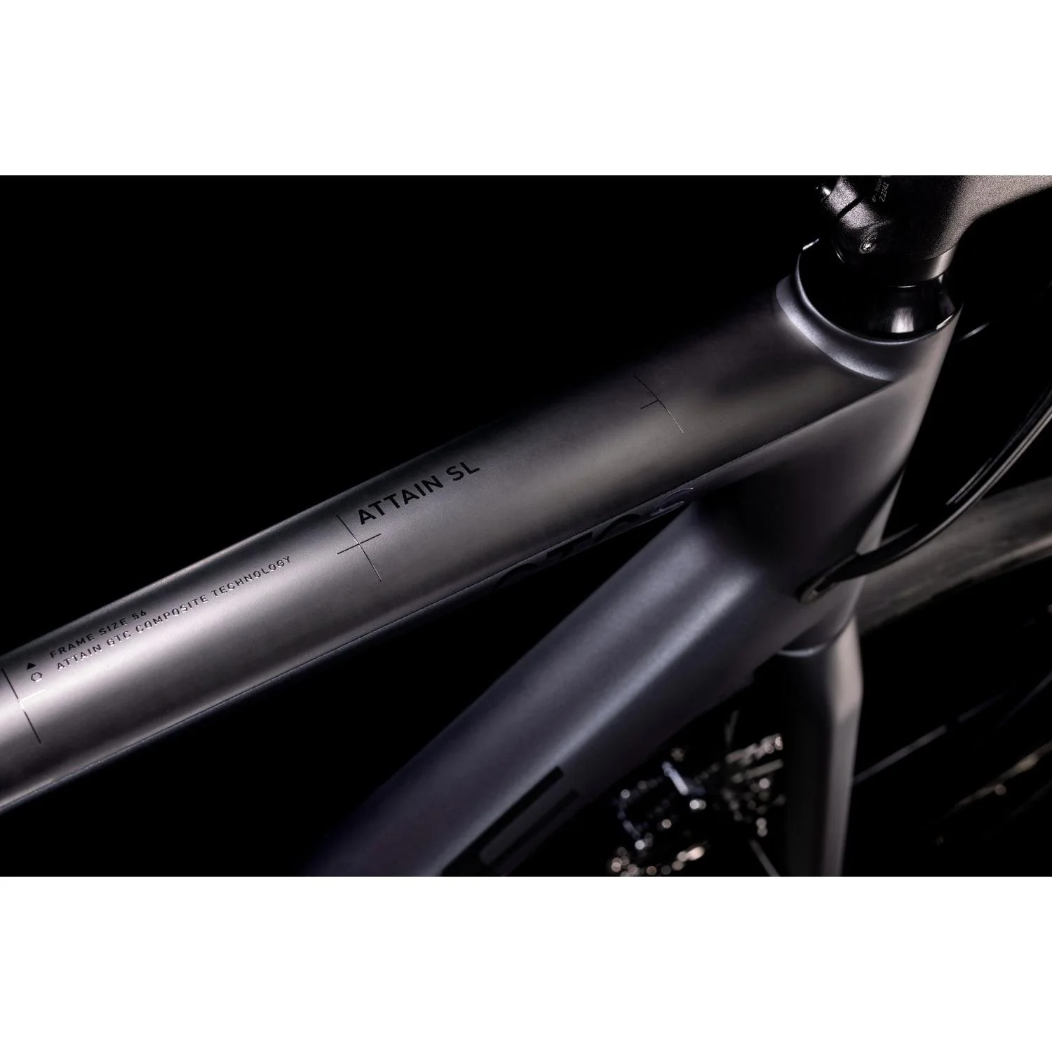 Cube Attain GTC SL Road Bike Grey 'n' Carbon - Image 4