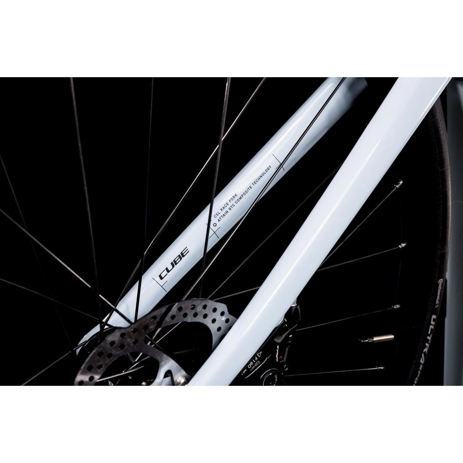 Cube Attain Pro Road Bike Sky Grey 'n' Black - Image 6