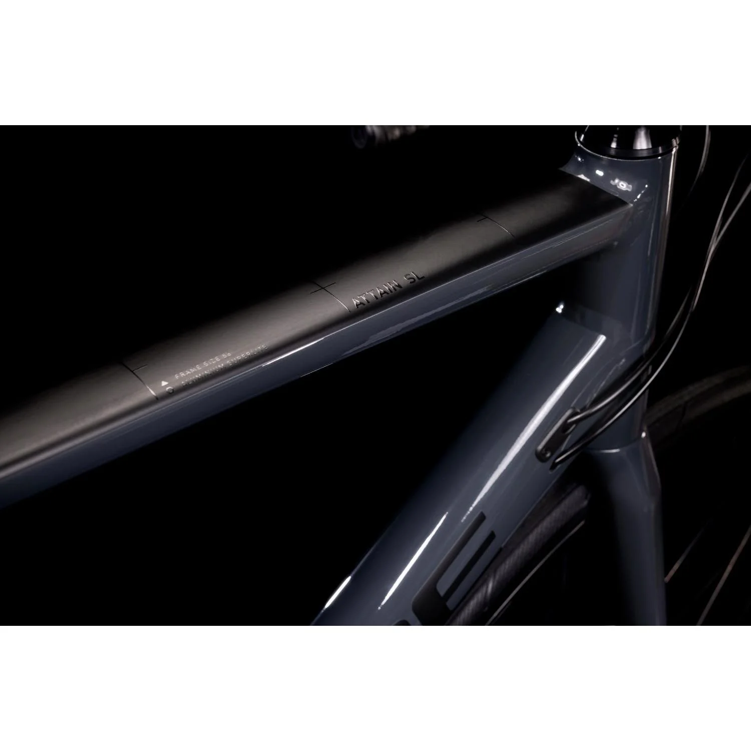 Cube Attain SL Road Bike Grey 'n' Black - Image 3