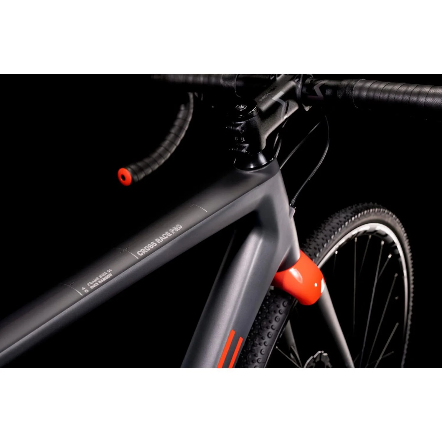Cube Cross Race C:62 Pro Cyclocross Bike Grey 'n' Red - Image 4