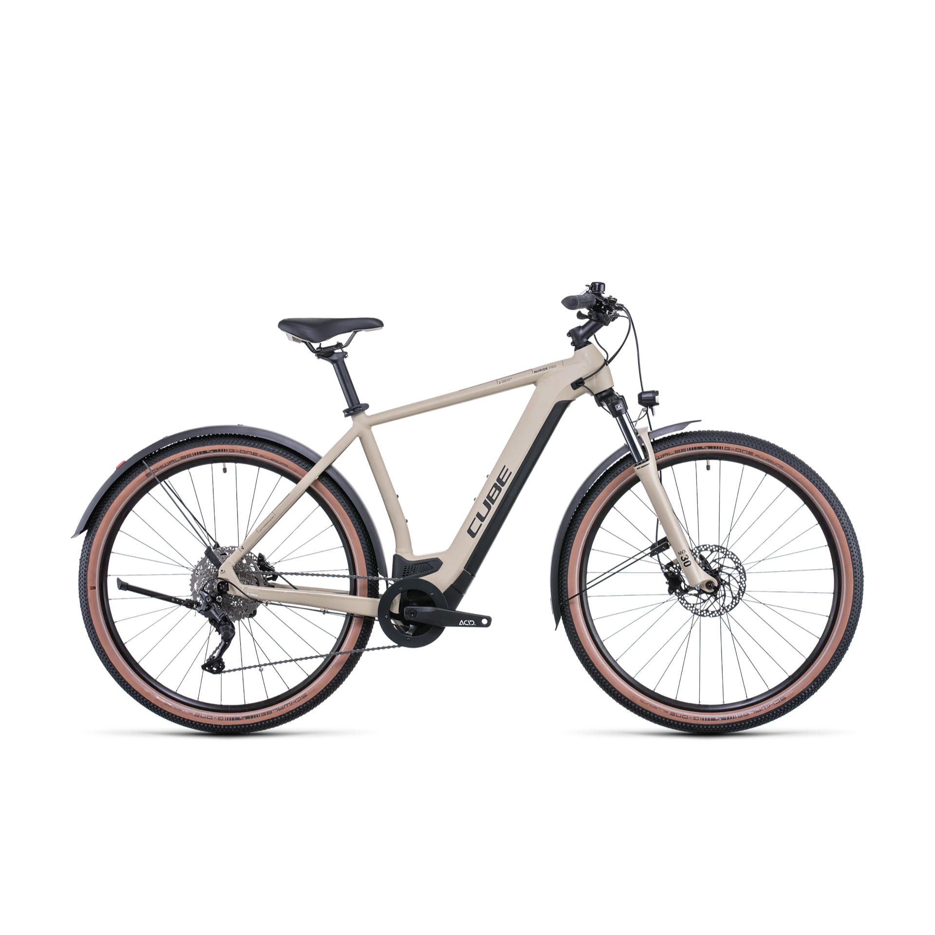 Cube Nuride Hybrid Pro 625 Allroad Electric Hybrid Bike Desert 'n' Black
