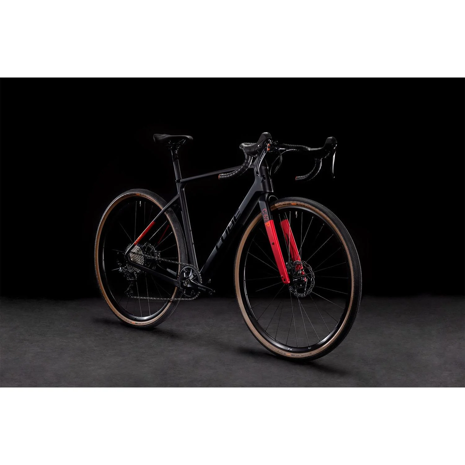 Cube Nuroad C:62 Pro Gravel Bike Carbon 'n' Red - Image 3