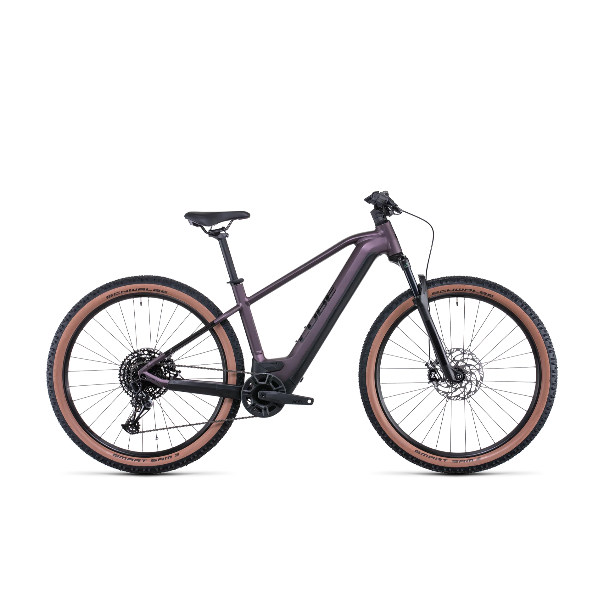 Cube Reaction Hybrid EXC 750 Electric Hardtail Mountain Bike Smoky Lilac 'n' Black