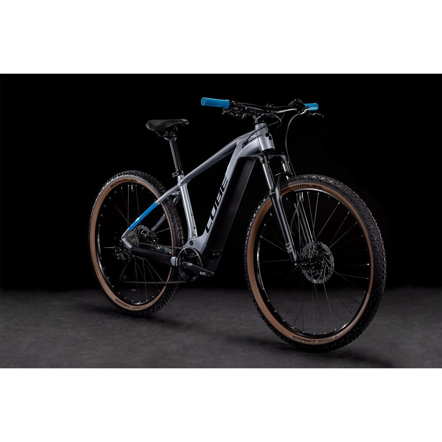 Cube Reaction Hybrid Performance 500 Electric Hardtail Mountain Bike Polar Silver 'n' Blue - Image 3