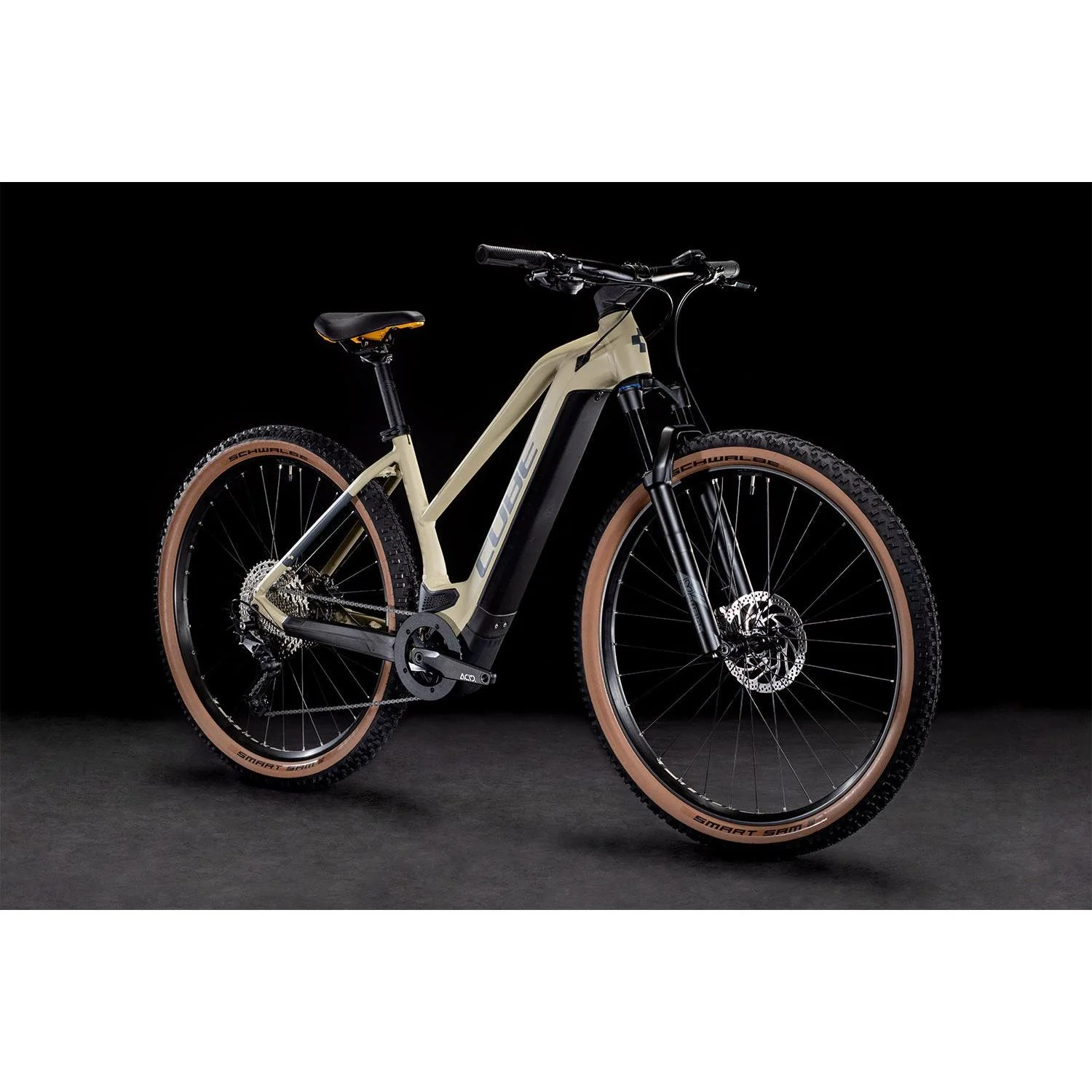 Cube Reaction Hybrid Pro 500 Trapeze Electric Hardtail Mountain Bike Desert 'n' Orange - Image 3