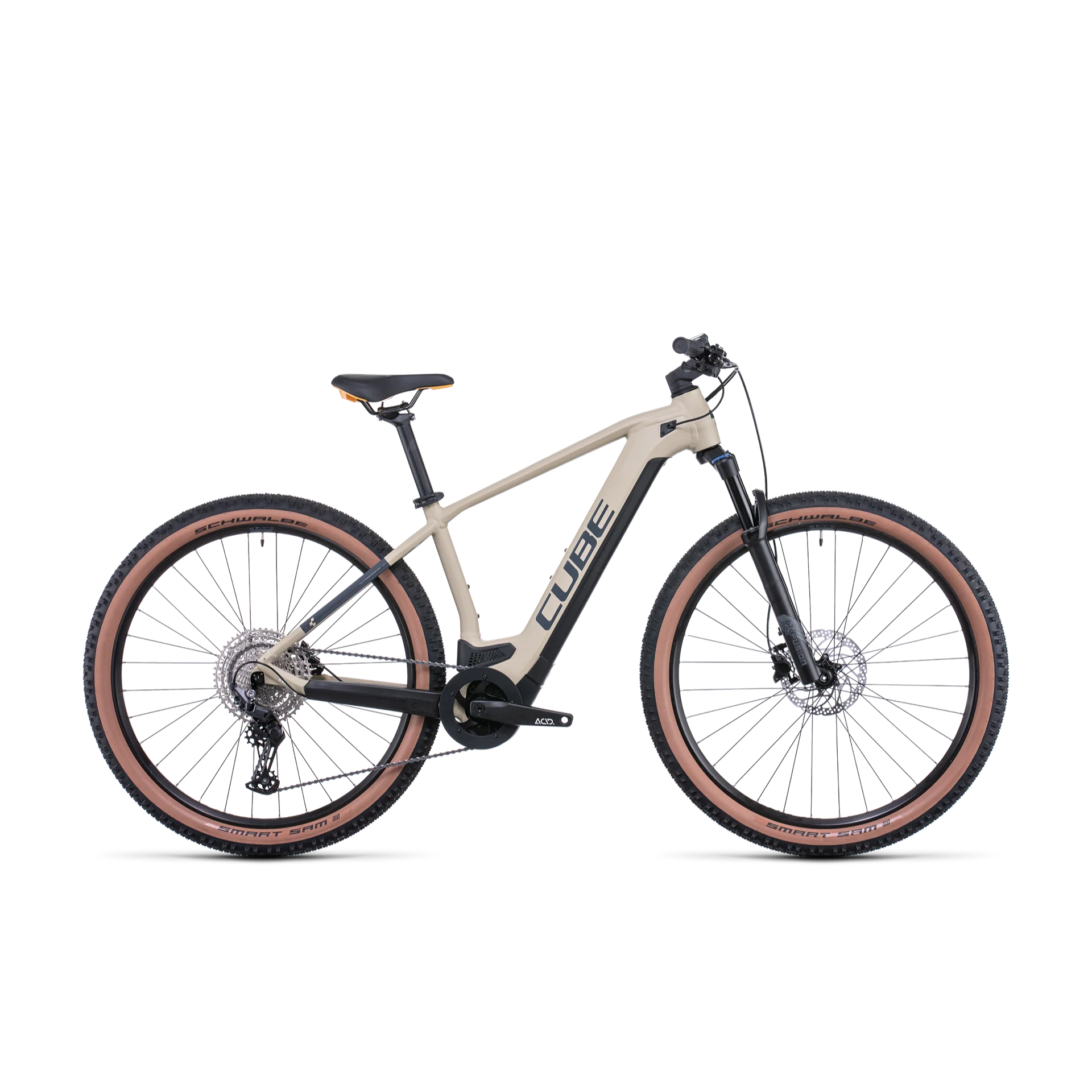 Cube Reaction Hybrid Pro 625 Electric Hardtail Mountain Bike Desert 'n' Orange
