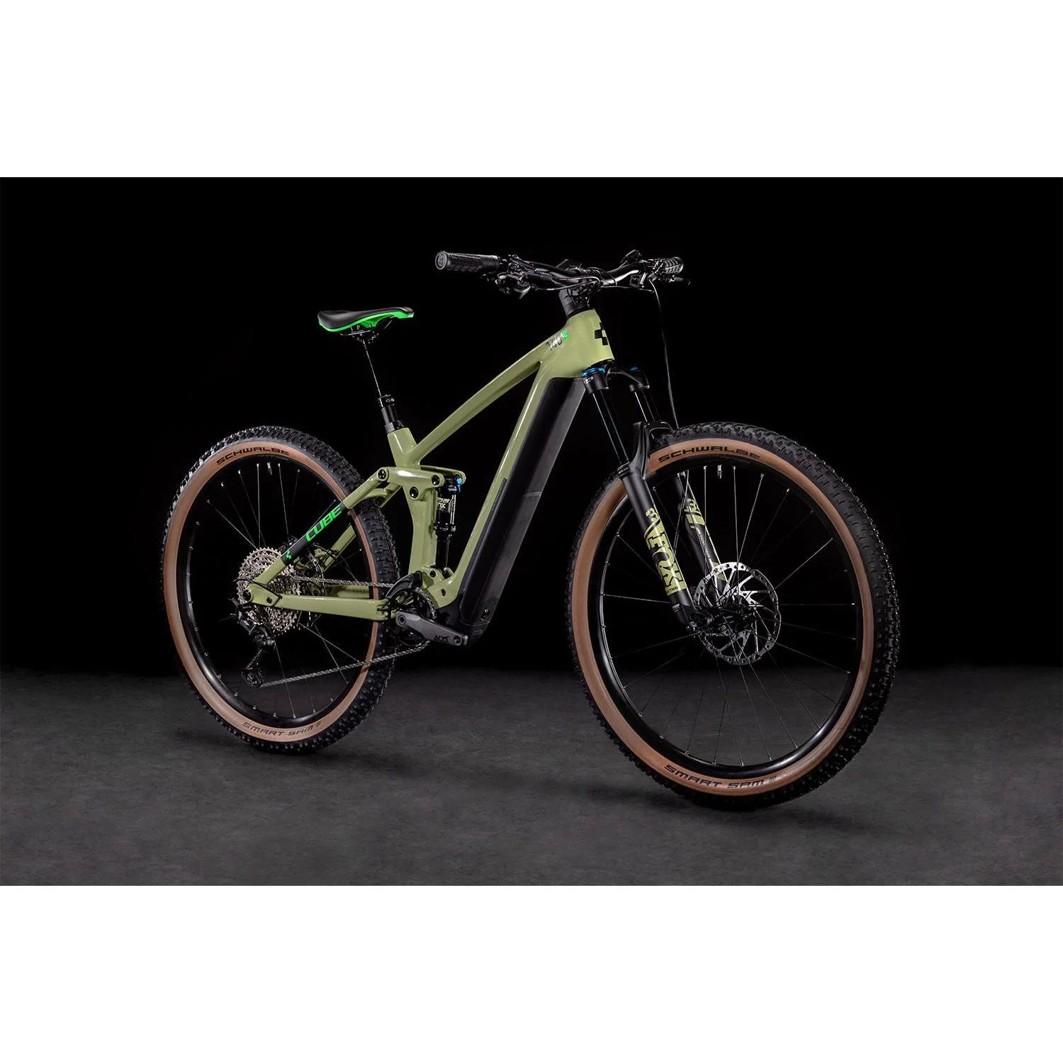 Cube Stereo Hybrid 140 HPC SL 625 Electric Dual Suspension Mountain Bike 27.5'' Green 'n' Flash Green - Image 4