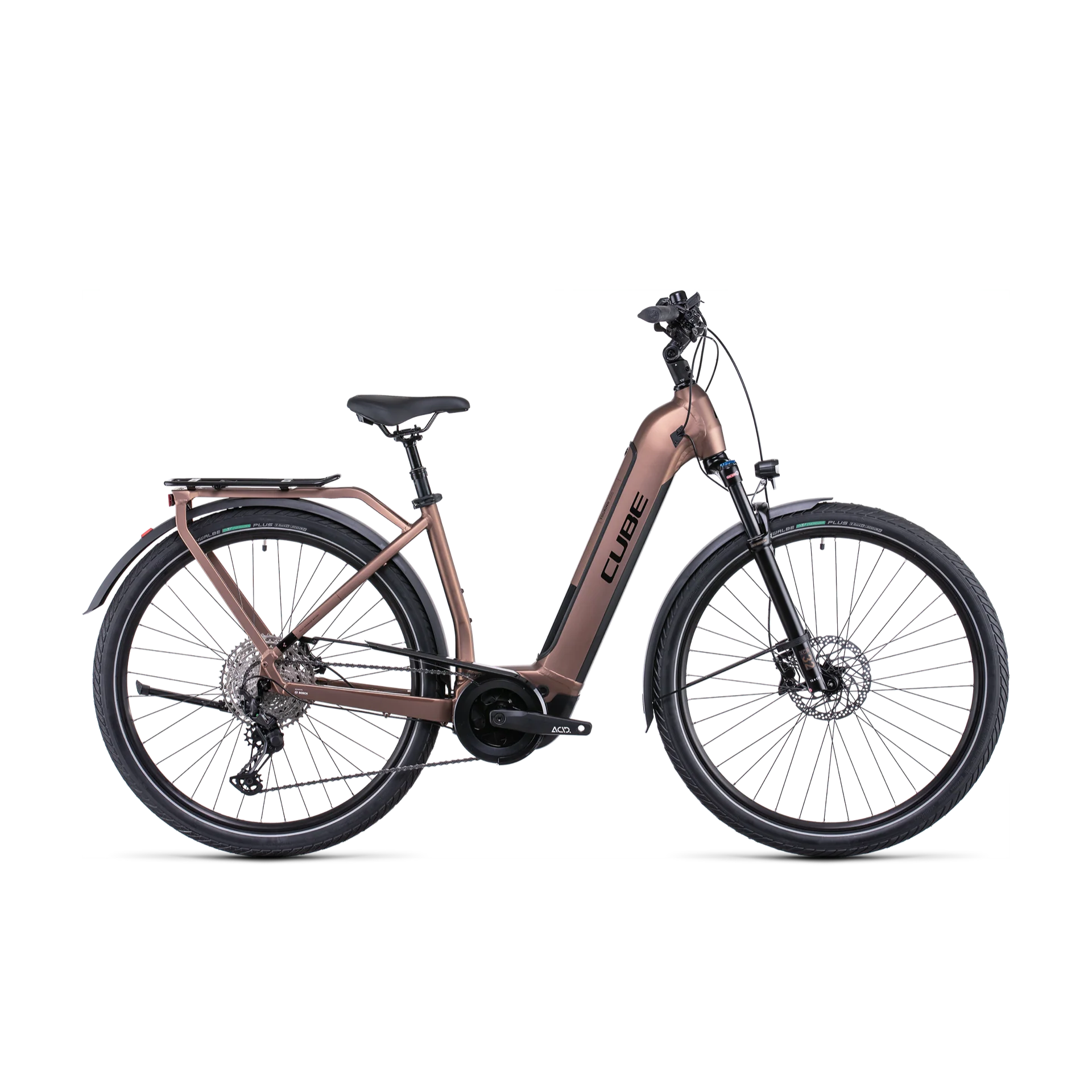Cube Touring Hybrid EXC 500 EasyEntry Hybrid Bike Mocha 'n' Black