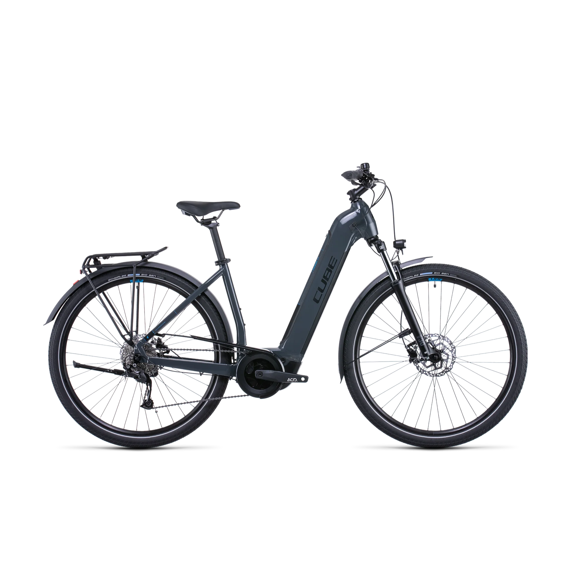 Cube Touring Hybrid ONE 625 EasyEntry Hybrid Bike Grey 'n' Blue