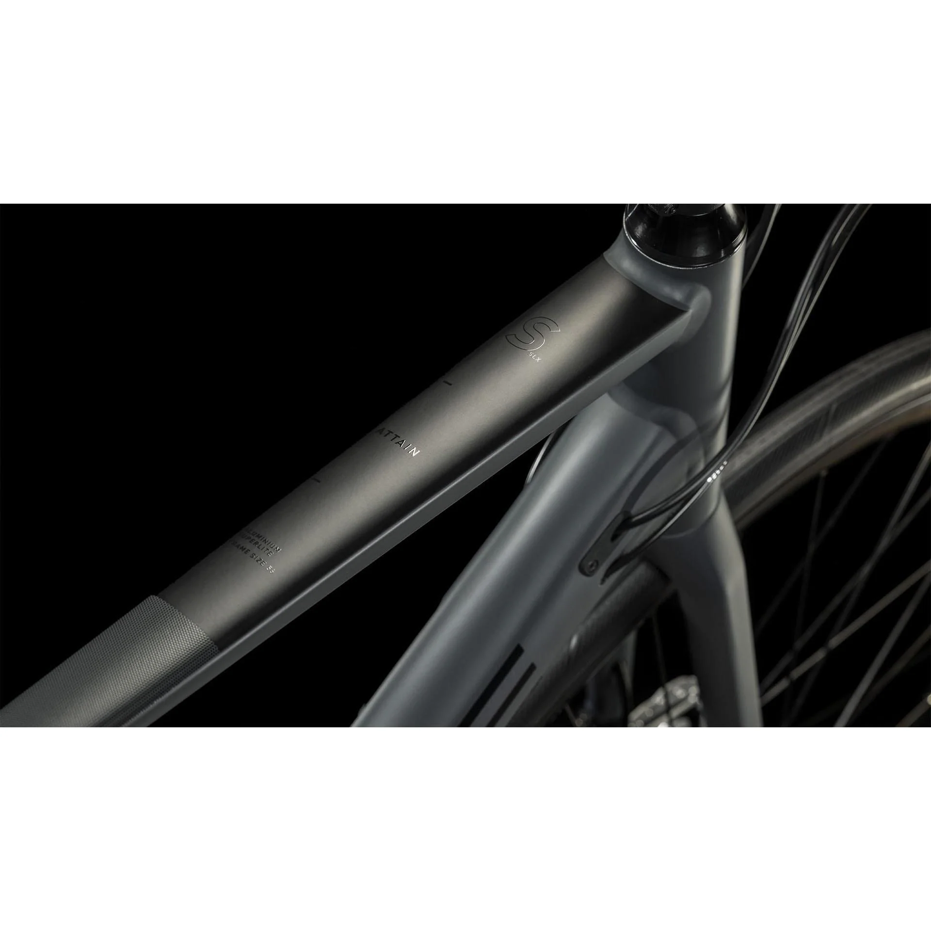 Cube Attain SLX Road Bike Grey 'n' Black - Image 3