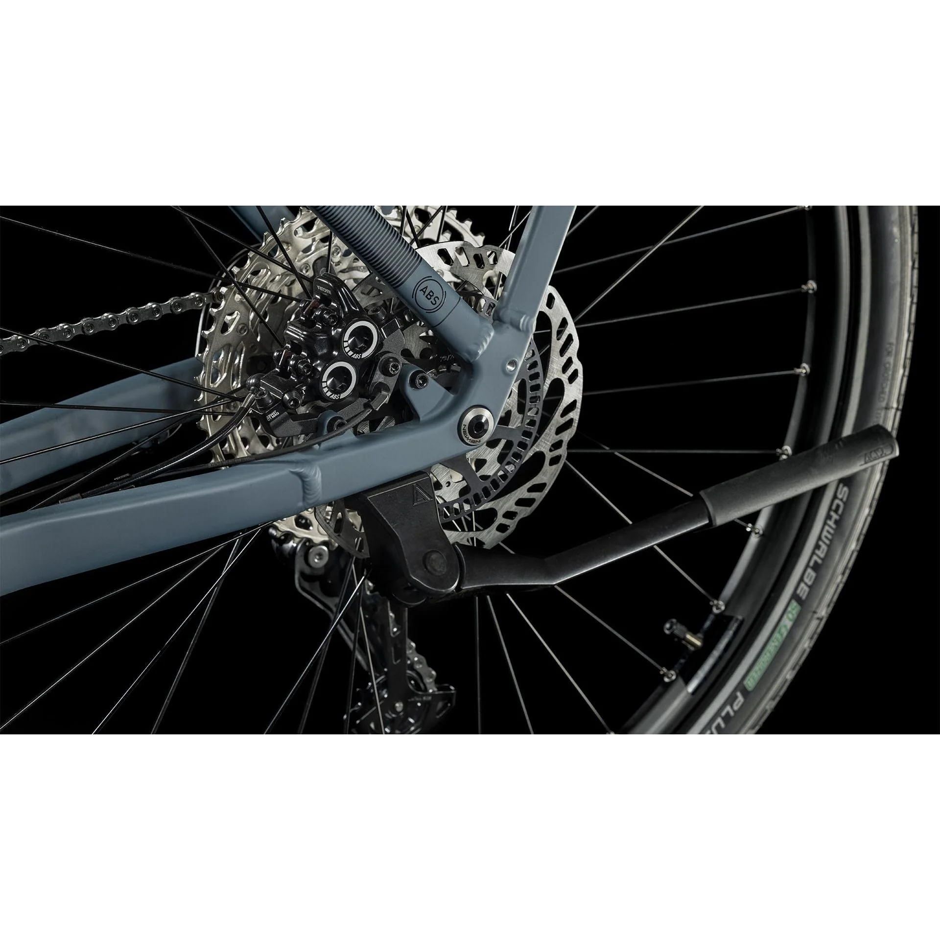 Cube Kathmandu Hybrid ABS 750 Electric Hybrid Bike Grey ´n´ Blue - Image 5