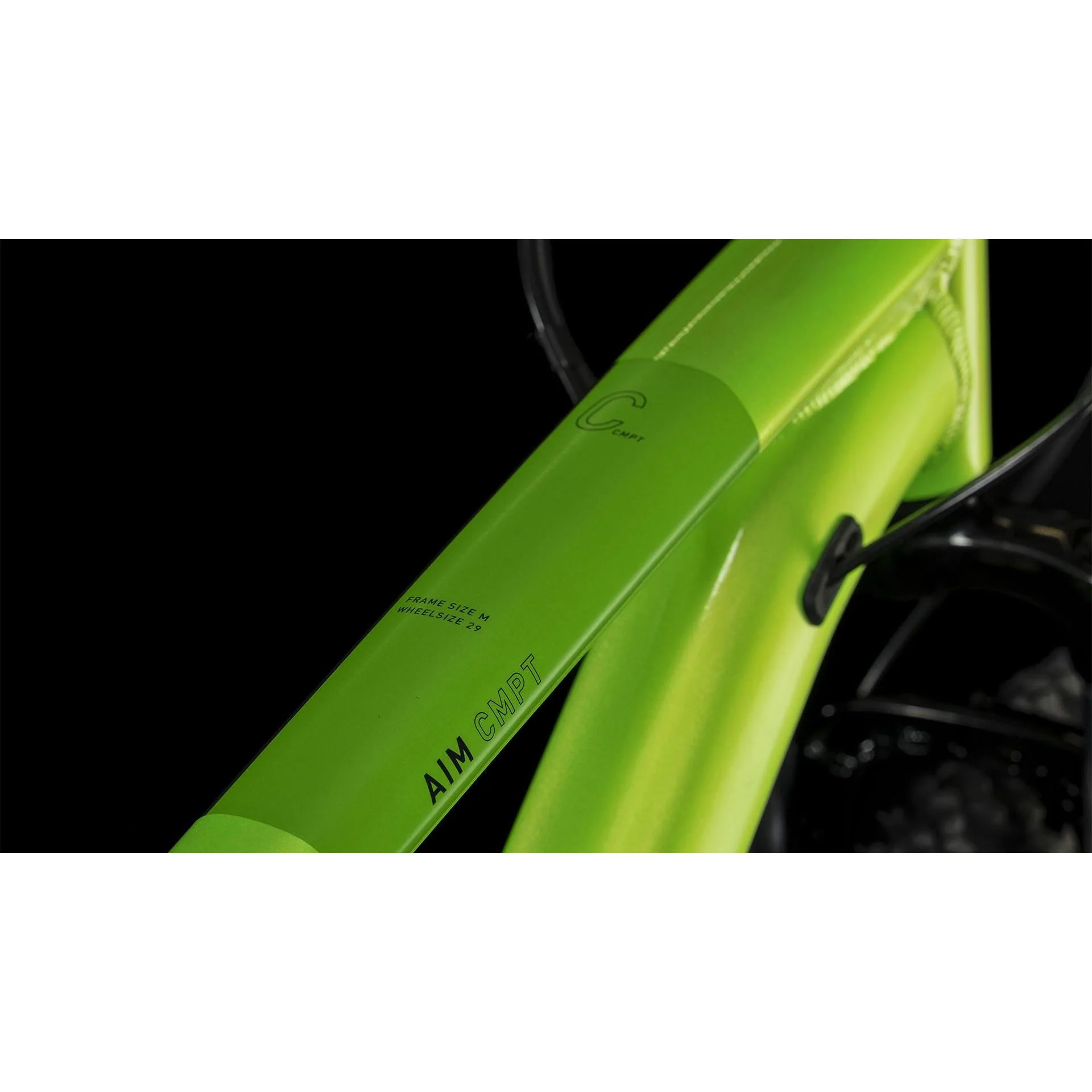 Cube Aim Hardtail Mountain Bike Misty Green'n'Black - Image 2