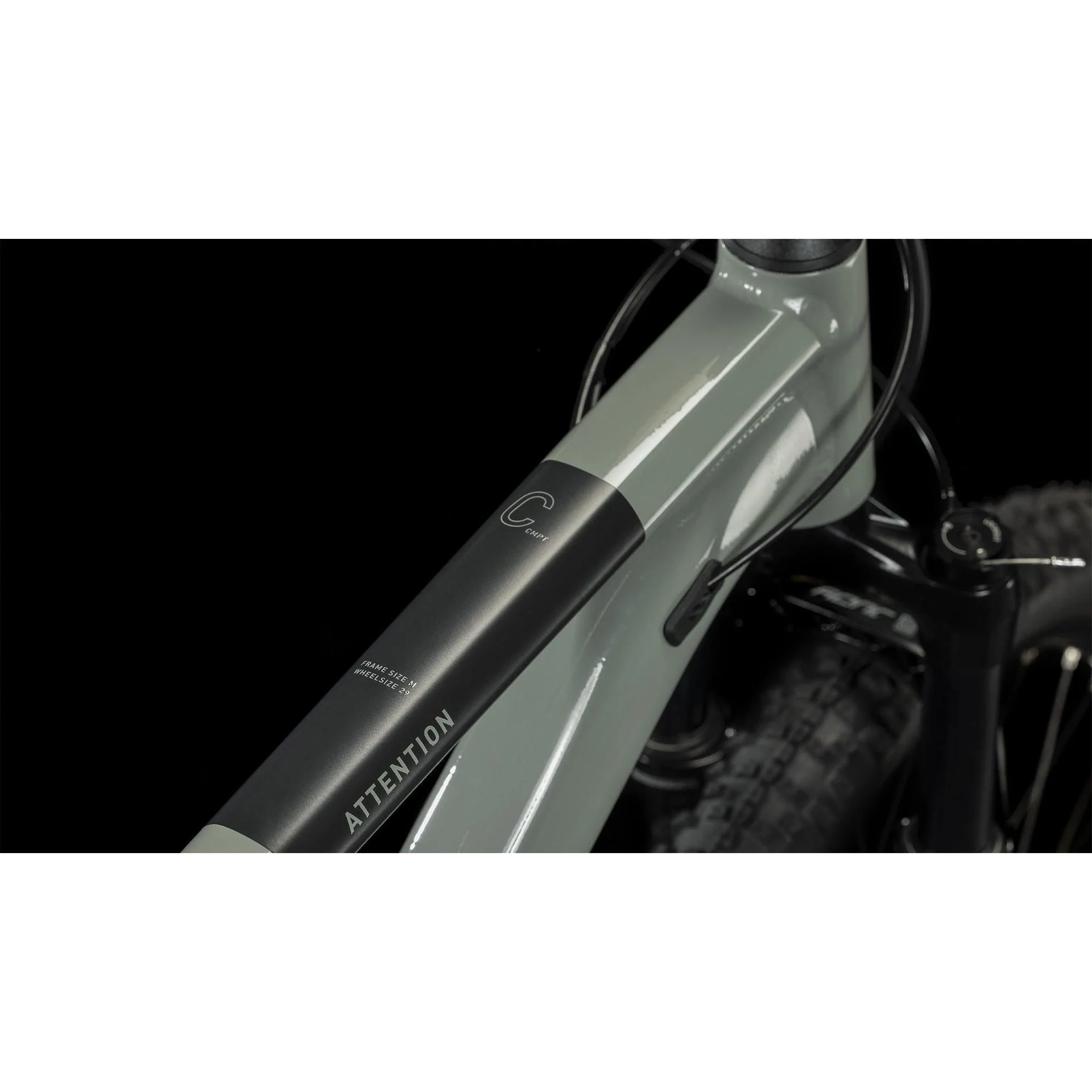Cube Attention Hardtail Mountain Bike Swamp Grey'n'Black - Image 2
