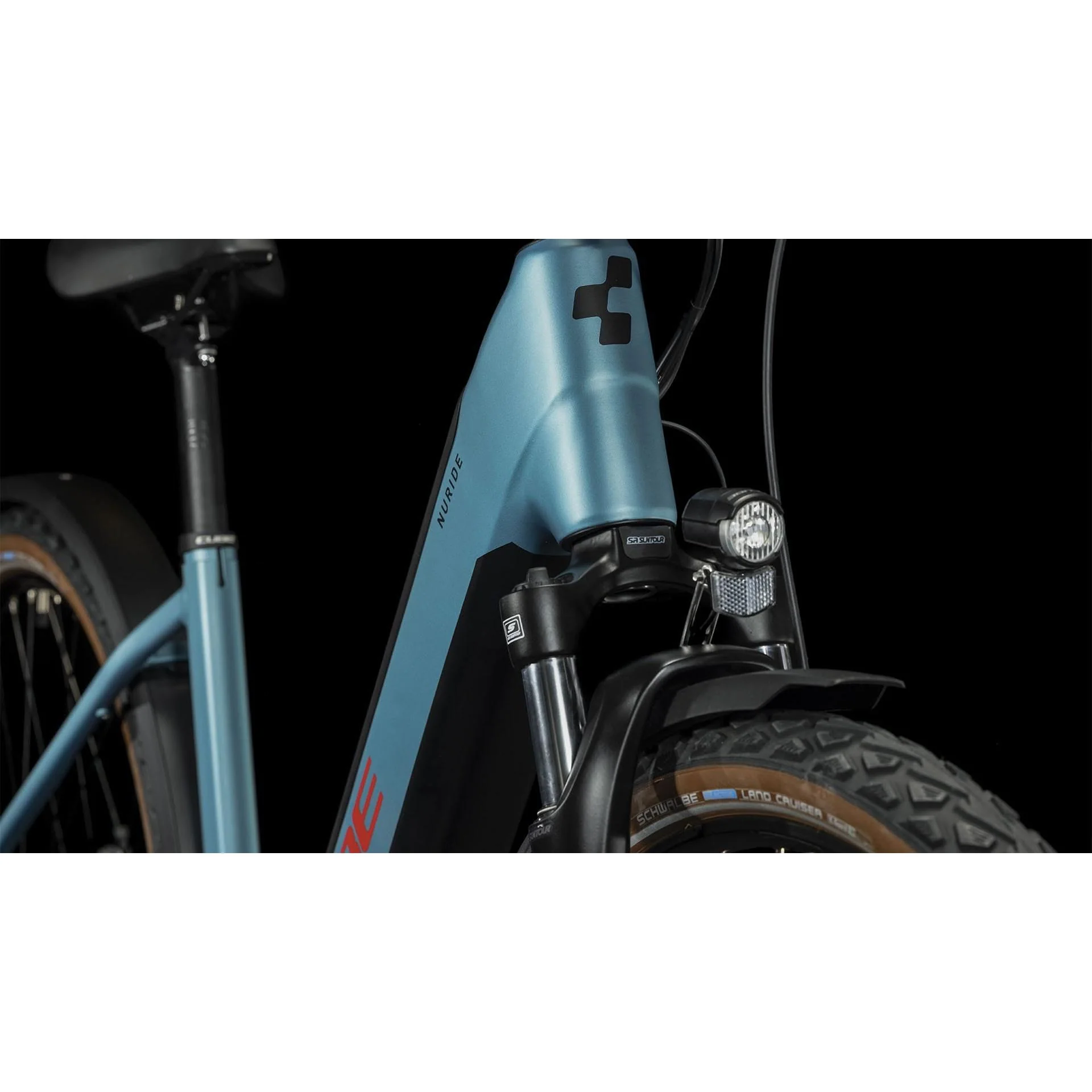 Cube Nuride Hybrid Performance 625 Allroad Easy Entry Electric Hybrid Bike Metal Blue n Red - Image 5