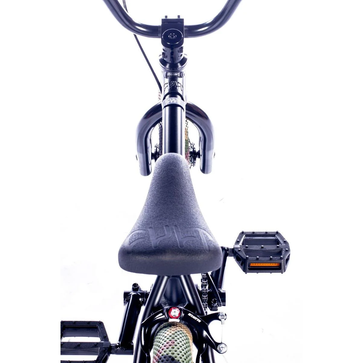 Cult Juvi 12'' Kids BMX Bike Black W/ Camo Tyres - Image 3