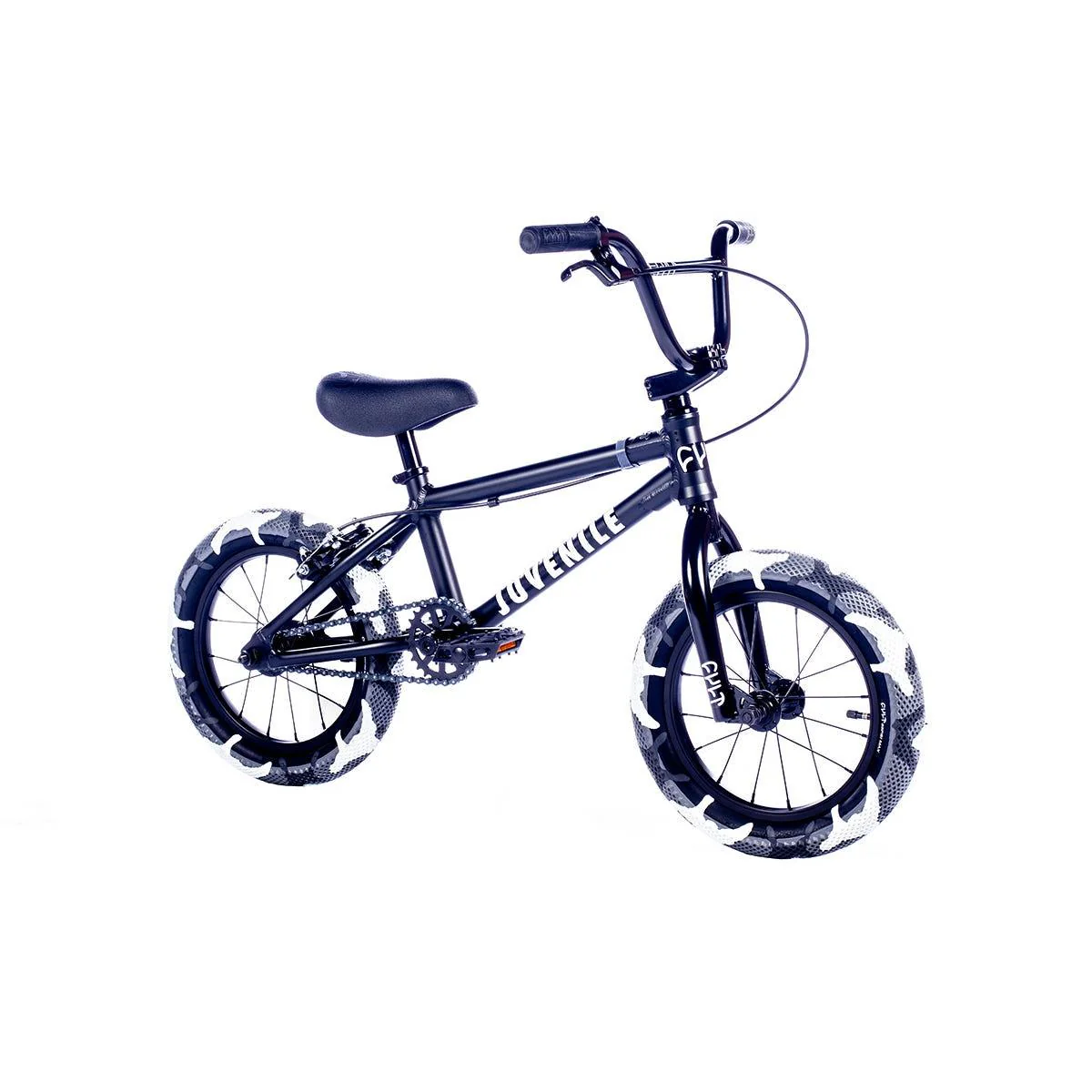 Cult Juvi 14'' Kids BMX Bike Black W/ Grey Camo Tyres - Image 2