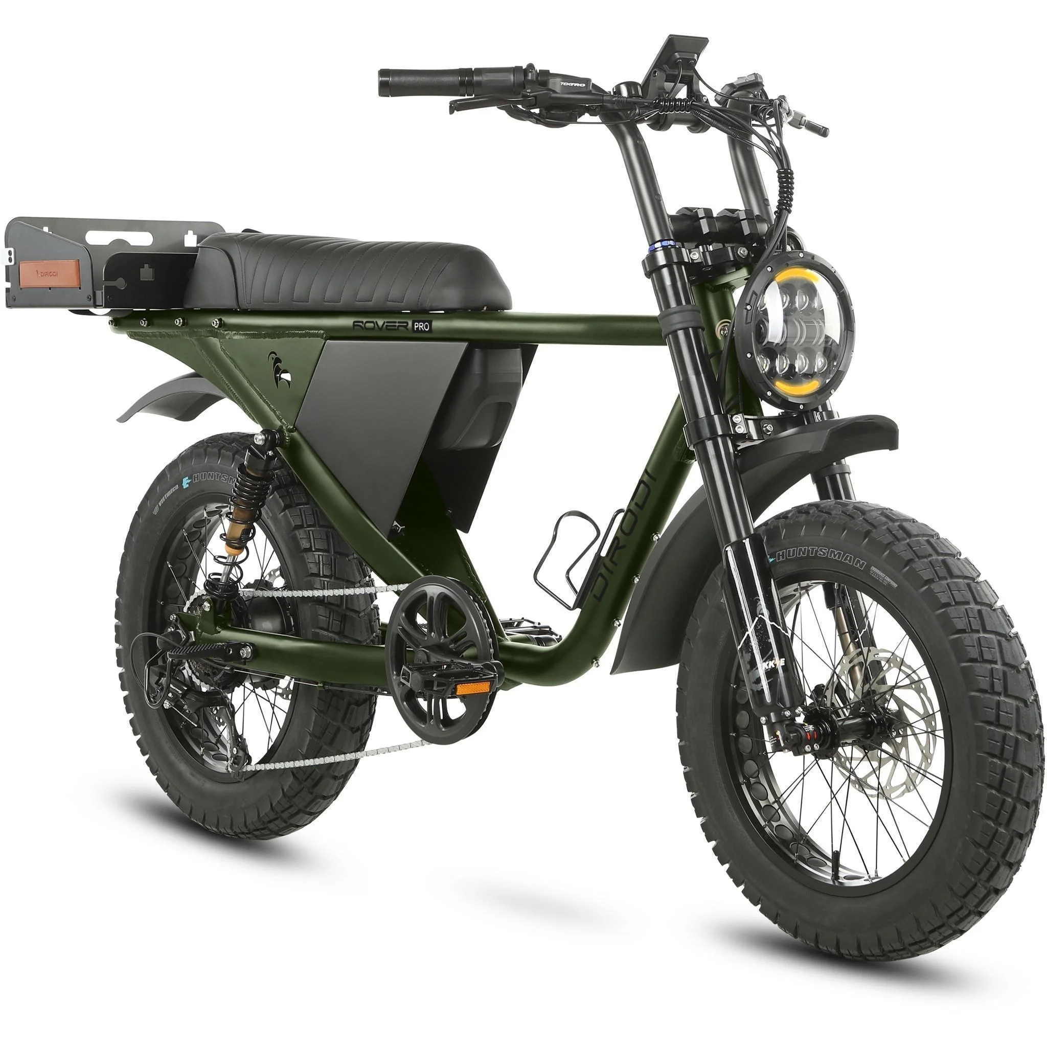 DiroDi Rover Pro 250W Electric Fat Bike Racing Green - Image 2
