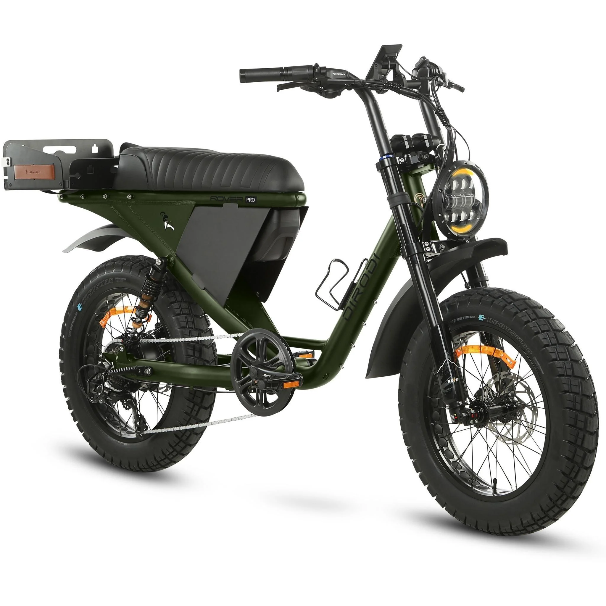 DiroDi Rover Pro ST 250W Electric Fat Bike Racing Green - Image 2