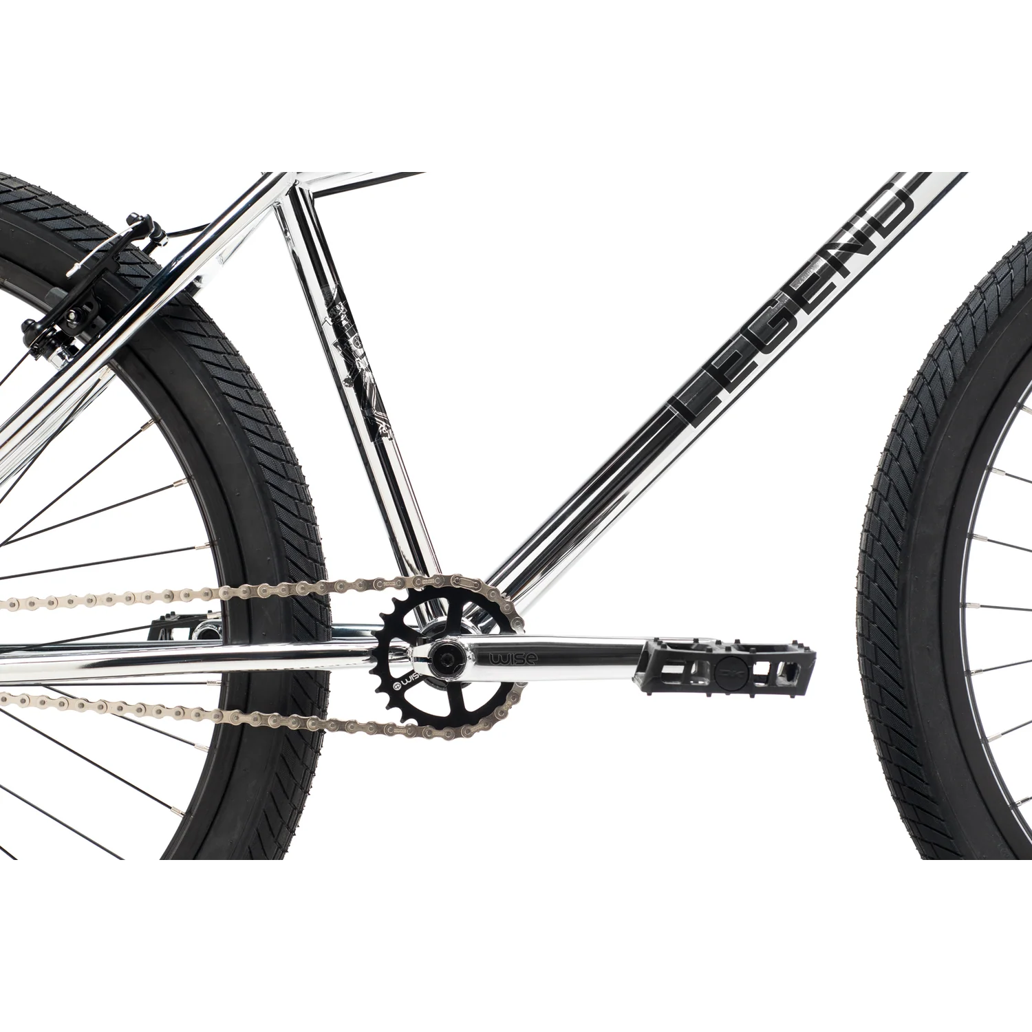 DK Legend 22.4 Inch TT BMX Cruiser Bike Chrome - Image 8