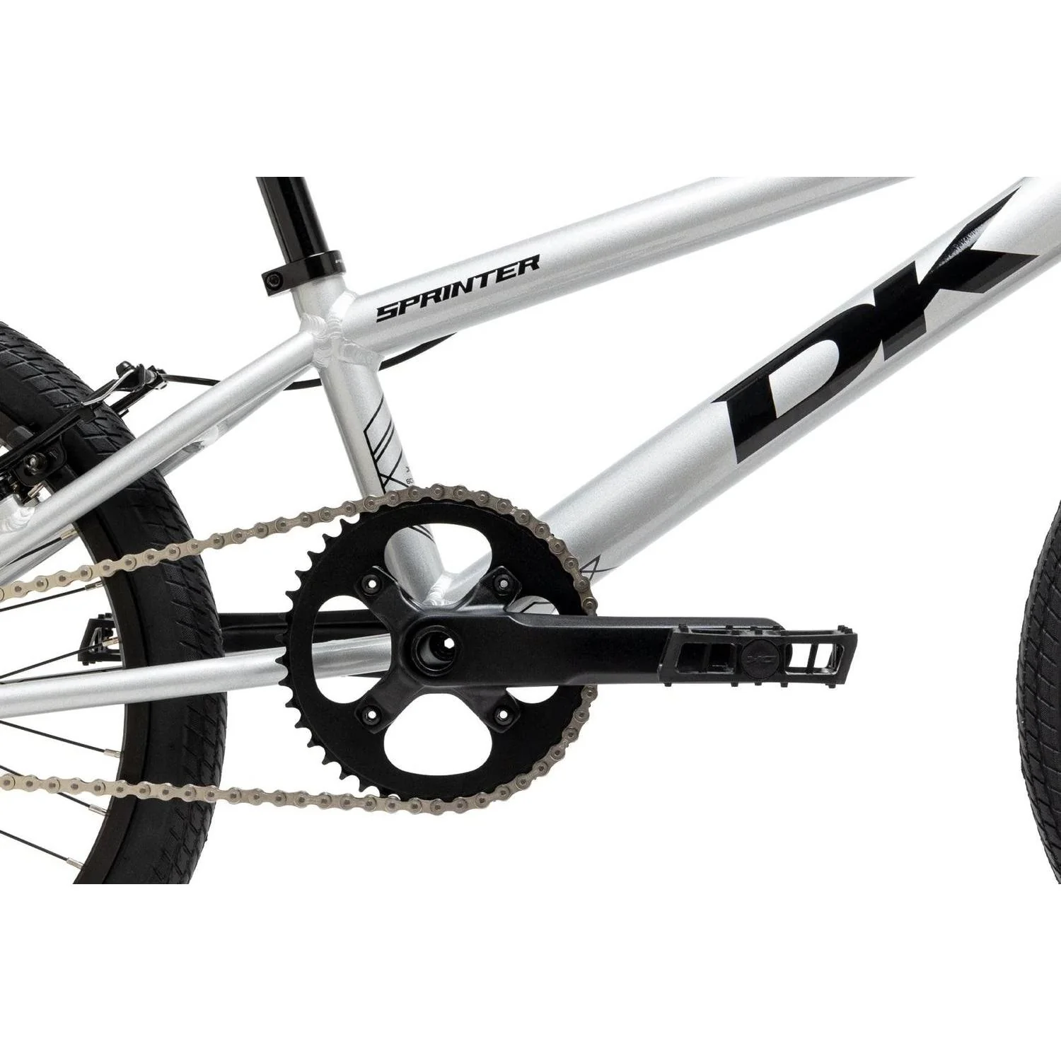 DK Sprinter Pro 20'' BMX Race Bike Silver Flake - Image 5