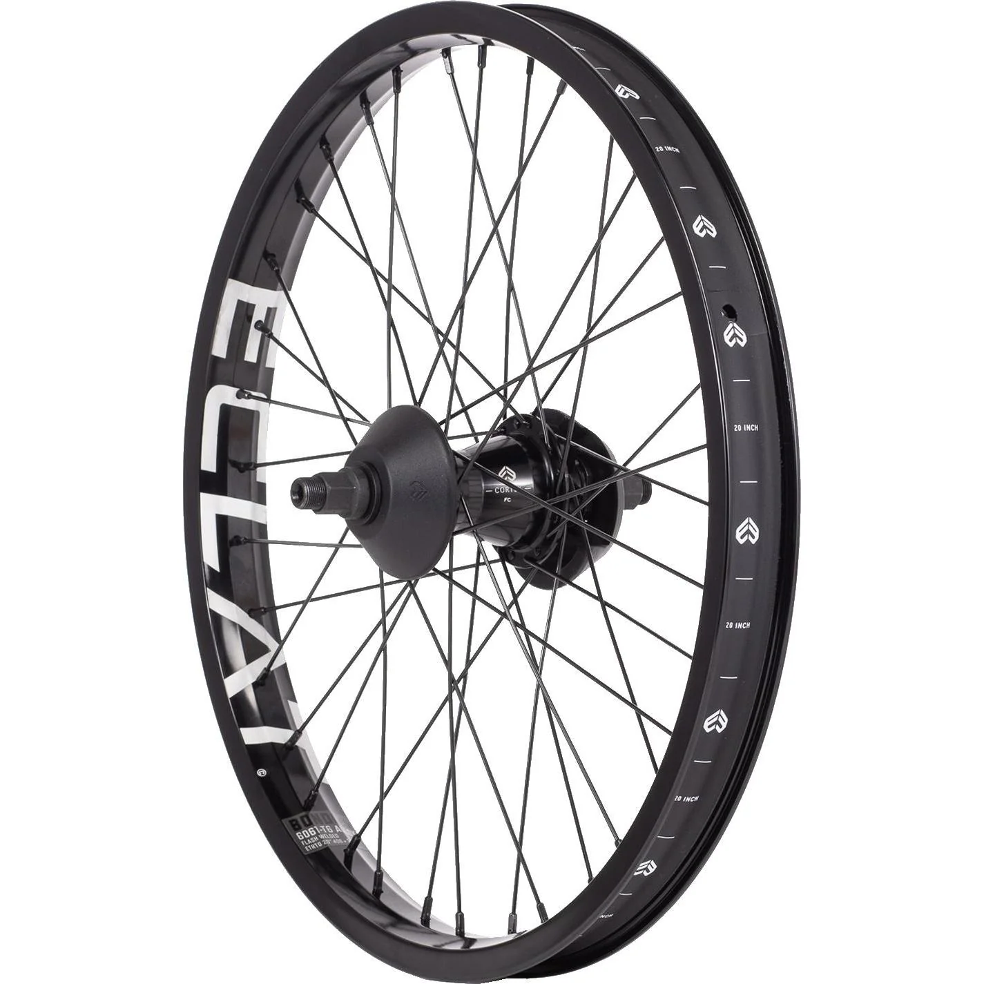 ECLAT Bondi Logo / Cortex Rear BMX Wheel 20'' Black