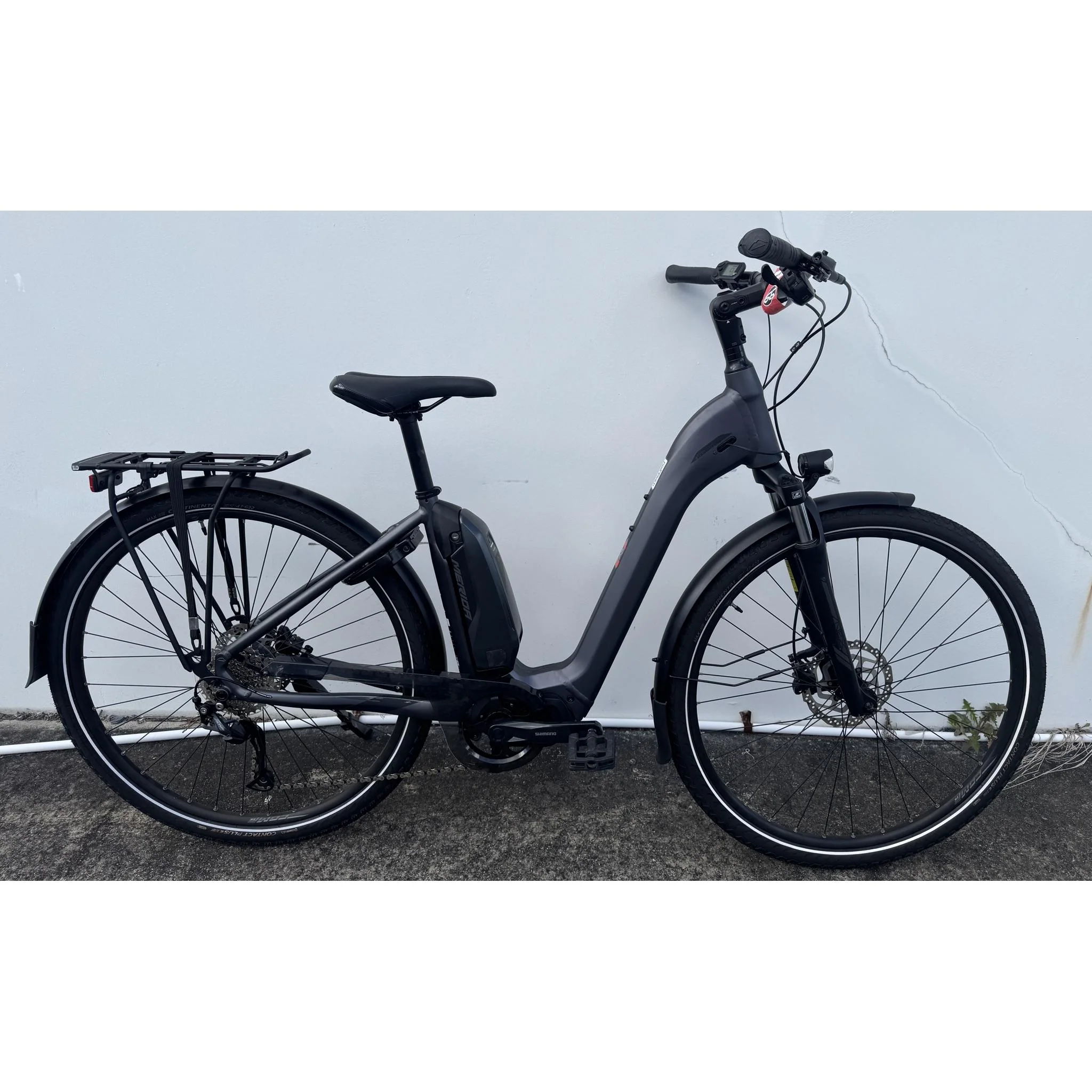EX-DEMO Merida eSpresso City 300SE EQ 504Wh Electric Hybrid Bike Matte Silver (Small) - Image 4