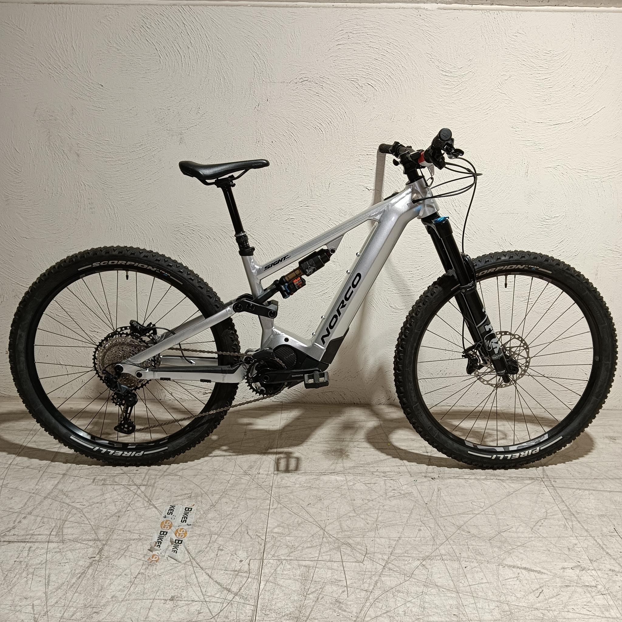 EX-DEMO Norco Sight VLT A1 Electric Enduro Bike 720Wh Battery Silver/Black (Medium) - Image 5