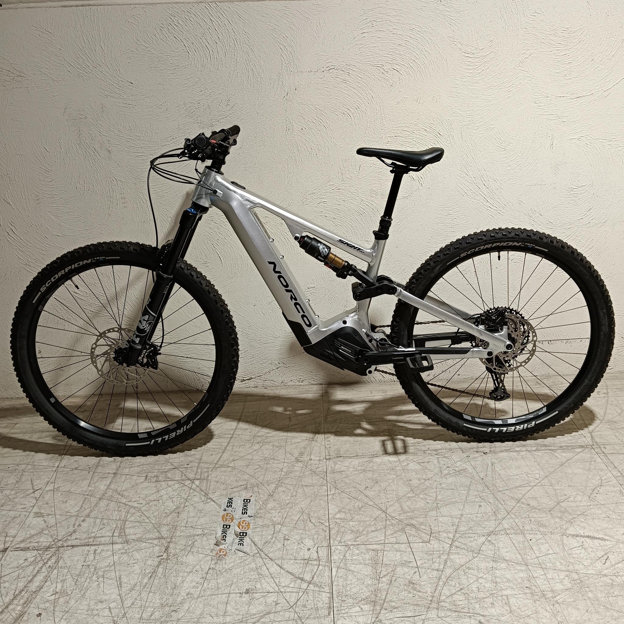 EX-DEMO Norco Sight VLT A1 Electric Enduro Bike 720Wh Battery Silver/Black (Medium) - Image 6