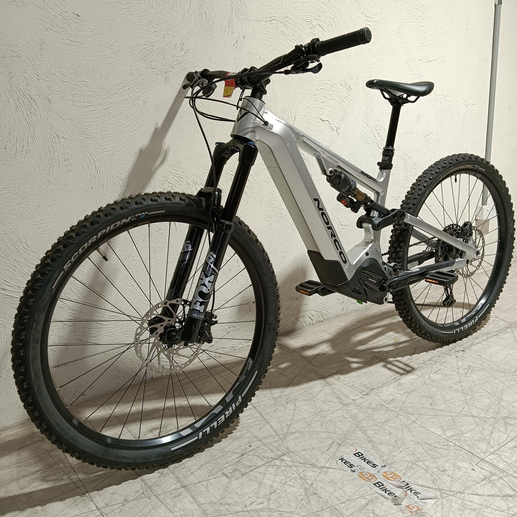EX-DEMO Norco Sight VLT A1 Electric Enduro Bike 720Wh Battery Silver/Black (Medium) - Image 7