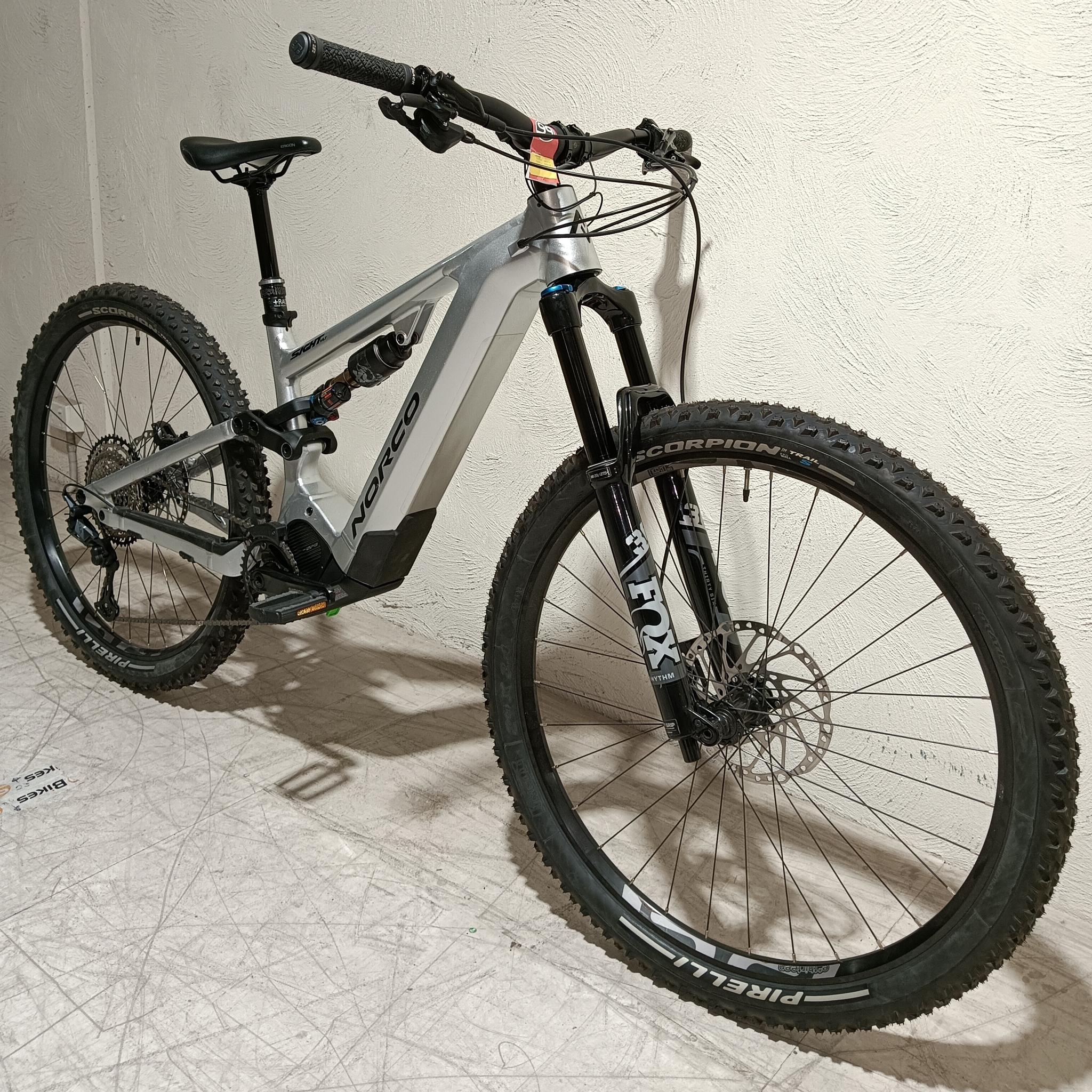EX-DEMO Norco Sight VLT A1 Electric Enduro Bike 720Wh Battery Silver/Black (Medium) - Image 8