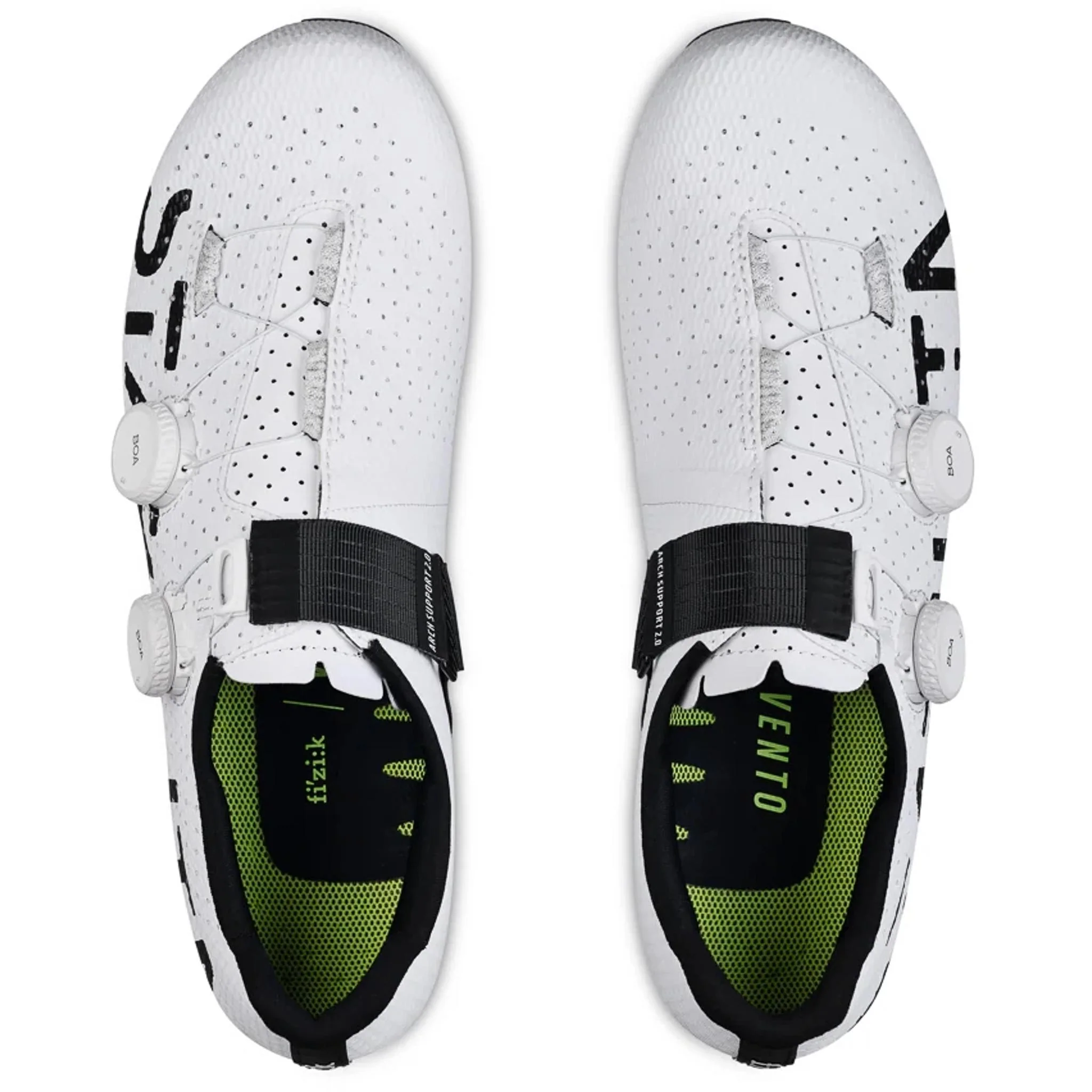 Fizik Vento Stabilita Carbon Road Shoes Black Logo/White - Image 2