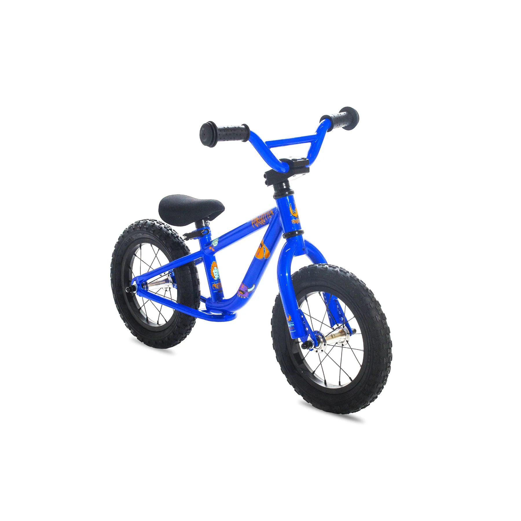 Forgotten Critter 12" Balance Bike Neon Blue - Image 2