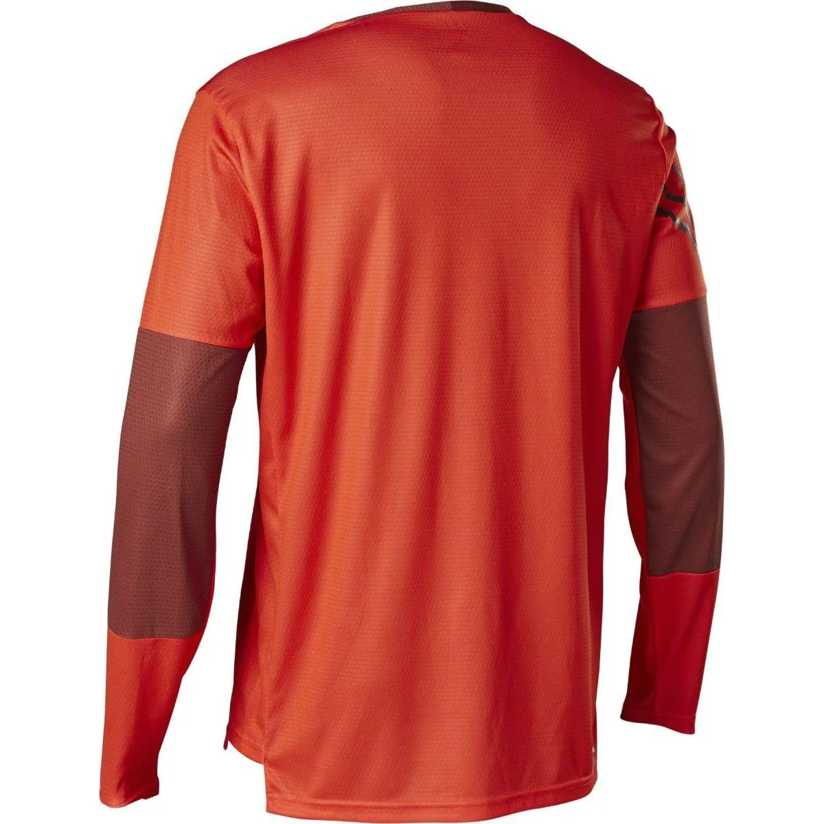 FOX Defend Moth Long Sleeve Jersey Fluoro Red - Image 2
