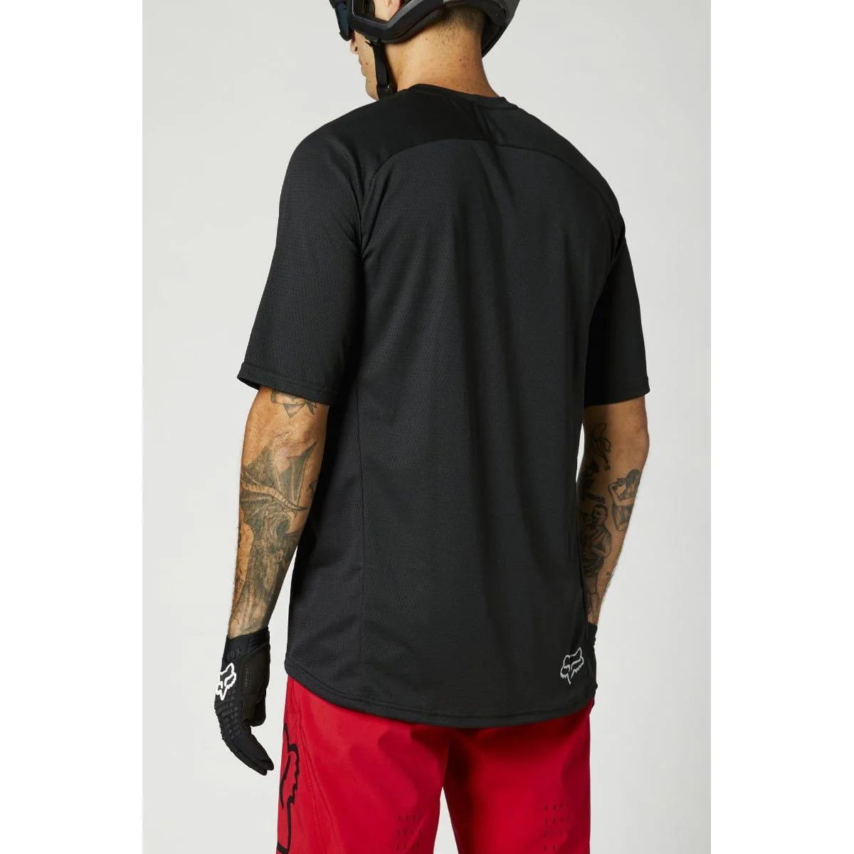 FOX Defend Short Sleeve Jersey Black 2021 - Image 3