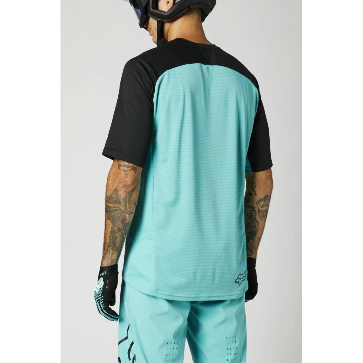 FOX Defend Short Sleeve Jersey Teal - Image 2