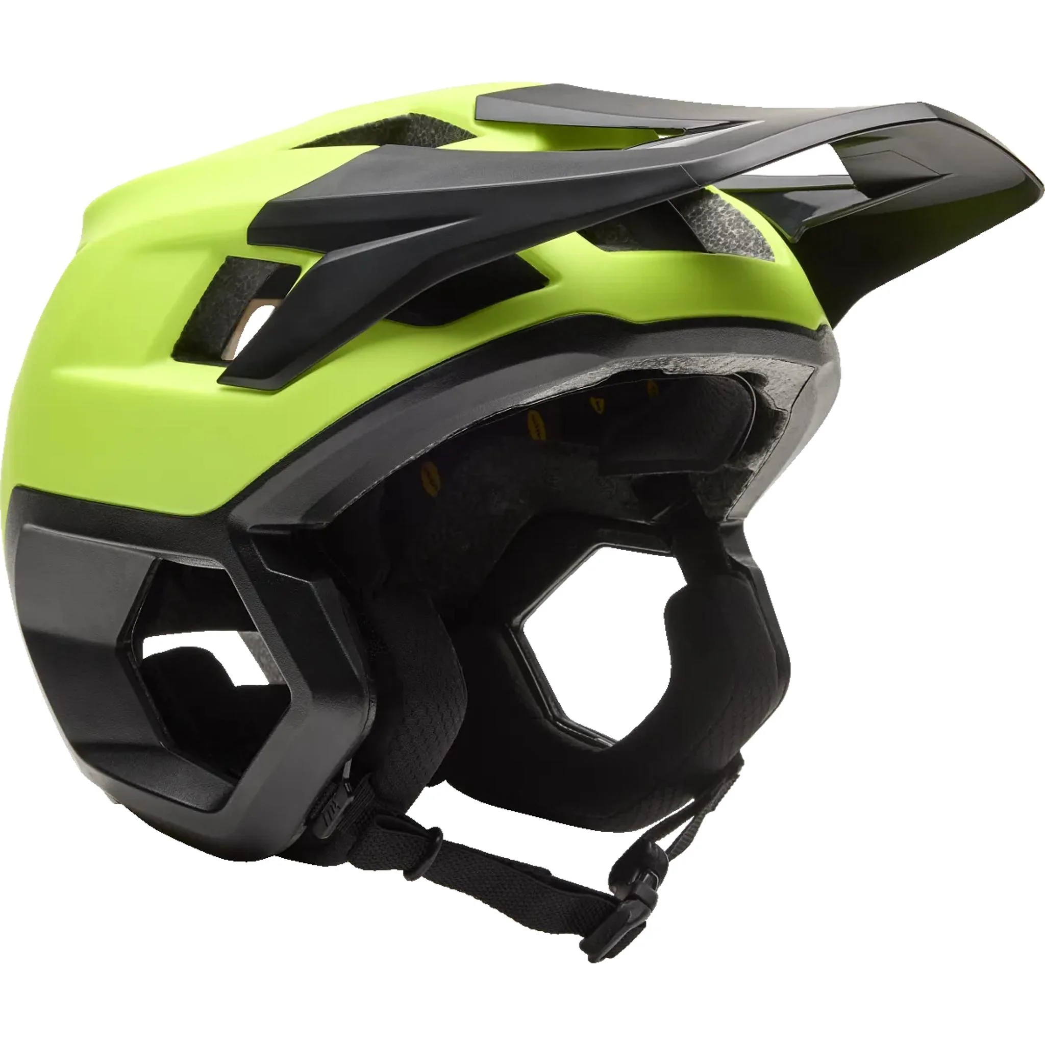 Fox Dropframe MIPS MTB Helmet Fluorescent Yellow - Image 2