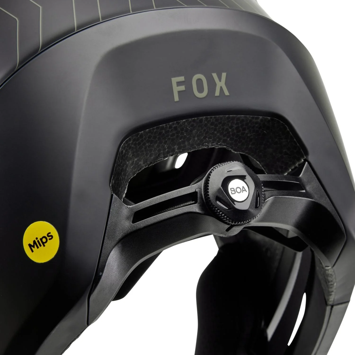 FOX Dropframe Pro Runn MTB Helmet Olive Green - Image 6
