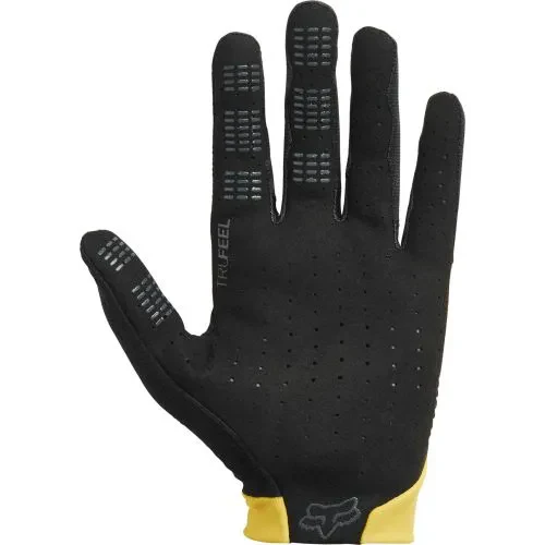 FOX Flexair MTB Full Finger Gloves Yellow - Image 2