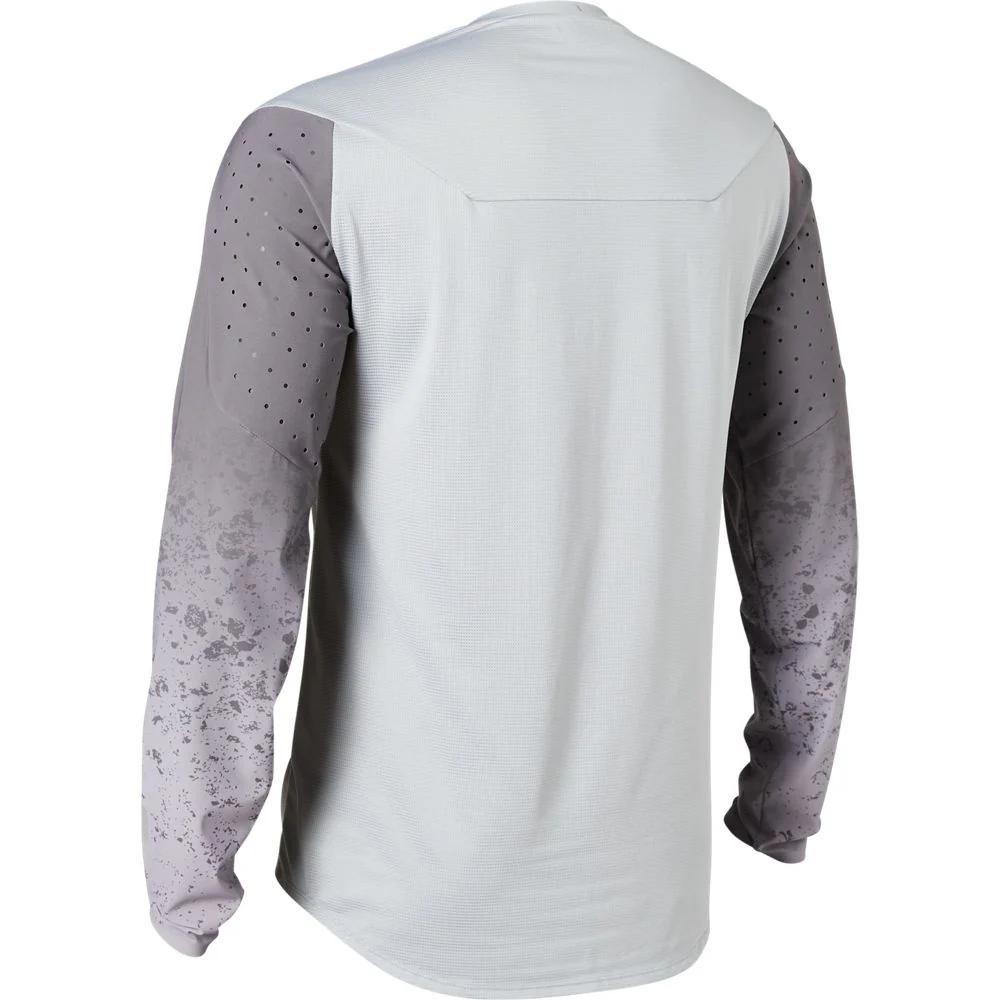 FOX Flexair RS Long Sleeve Jersey Lunar Light Grey - Image 2