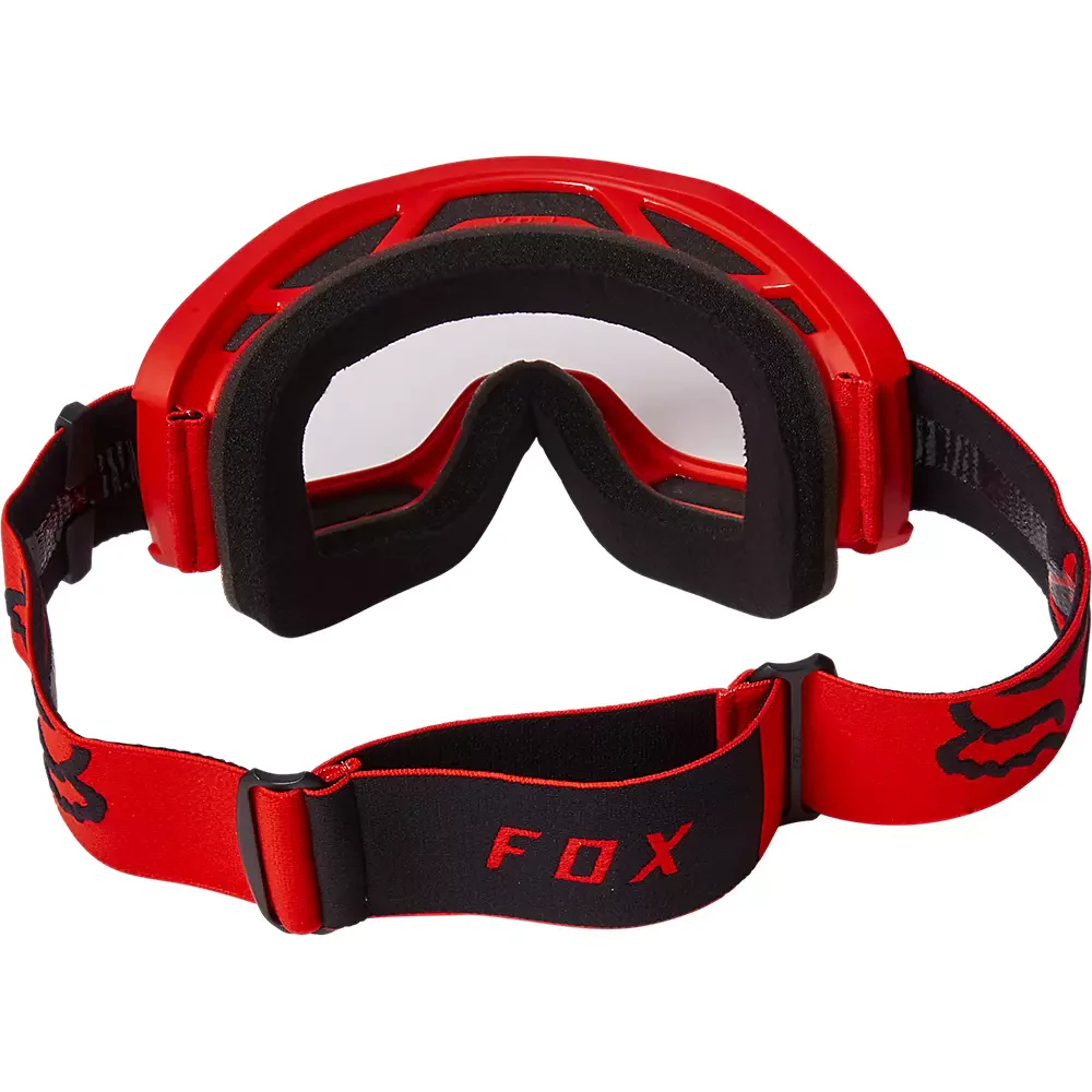 FOX Main Stray Goggle Fluoro Red with Clear Lens - Image 3