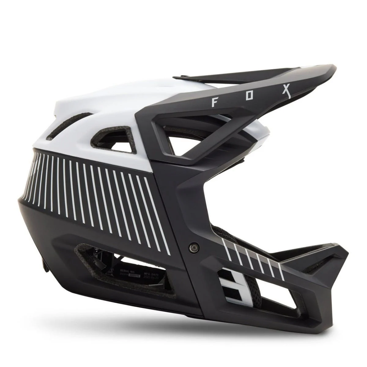 FOX Proframe RS Mash Fullface Helmet Black/White 2023 - Image 2