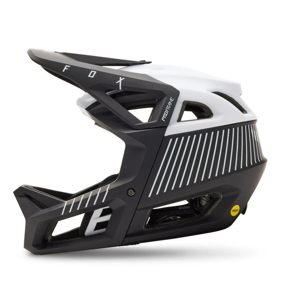 FOX Proframe RS Mash Fullface Helmet Black/White 2023 - Image 3
