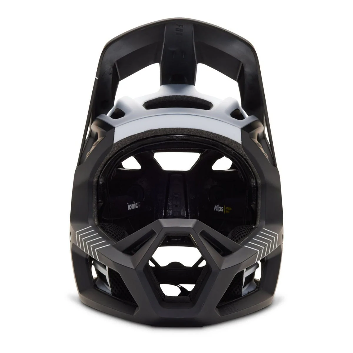 FOX Proframe RS Mash Fullface Helmet Black/White 2023 - Image 5
