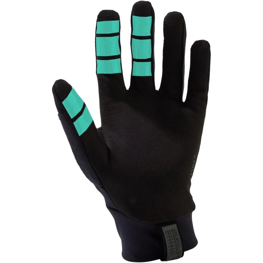 Fox Ranger Fire MTB Gloves Black/Aqua 2025 - Image 2