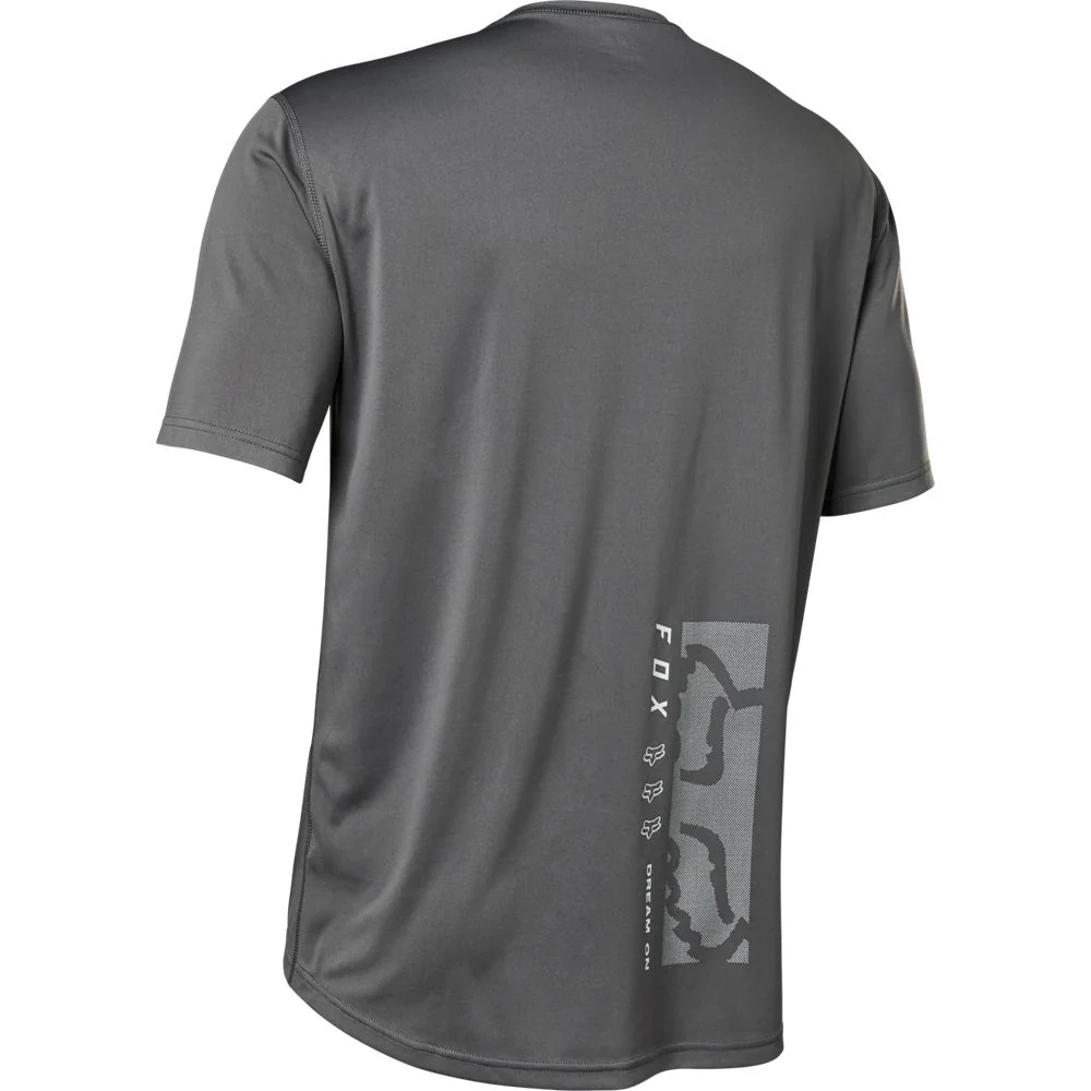 FOX Ranger Spinal Tapper Short Sleeve Jersey Dark Grey - Image 2