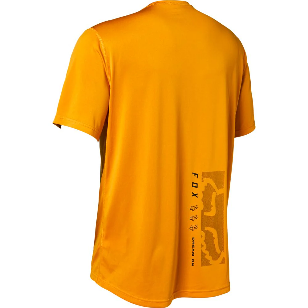 FOX Ranger Spinal Tapper Short Sleeve Jersey Gold - Image 2