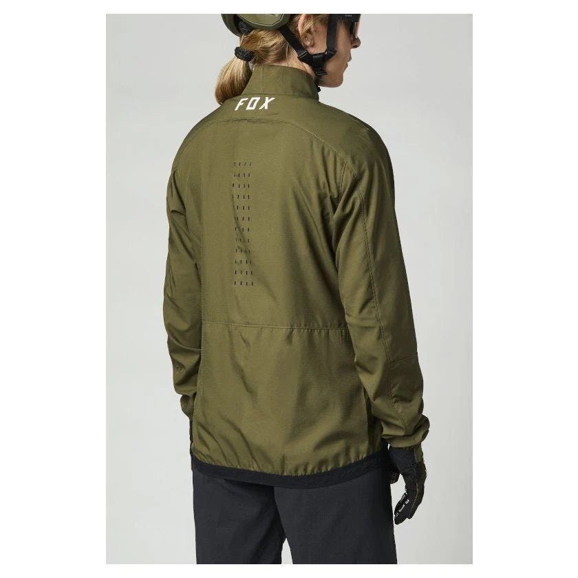 FOX Ranger Women's Wind Jacket Olive Green - Image 3