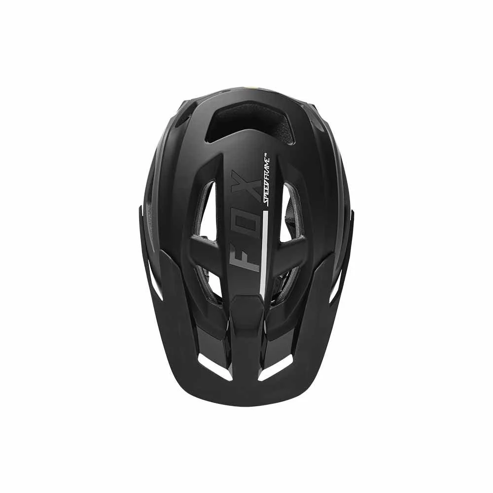FOX Speedframe Pro Helmet Gloss Black/Matt Black 2023 - Image 3
