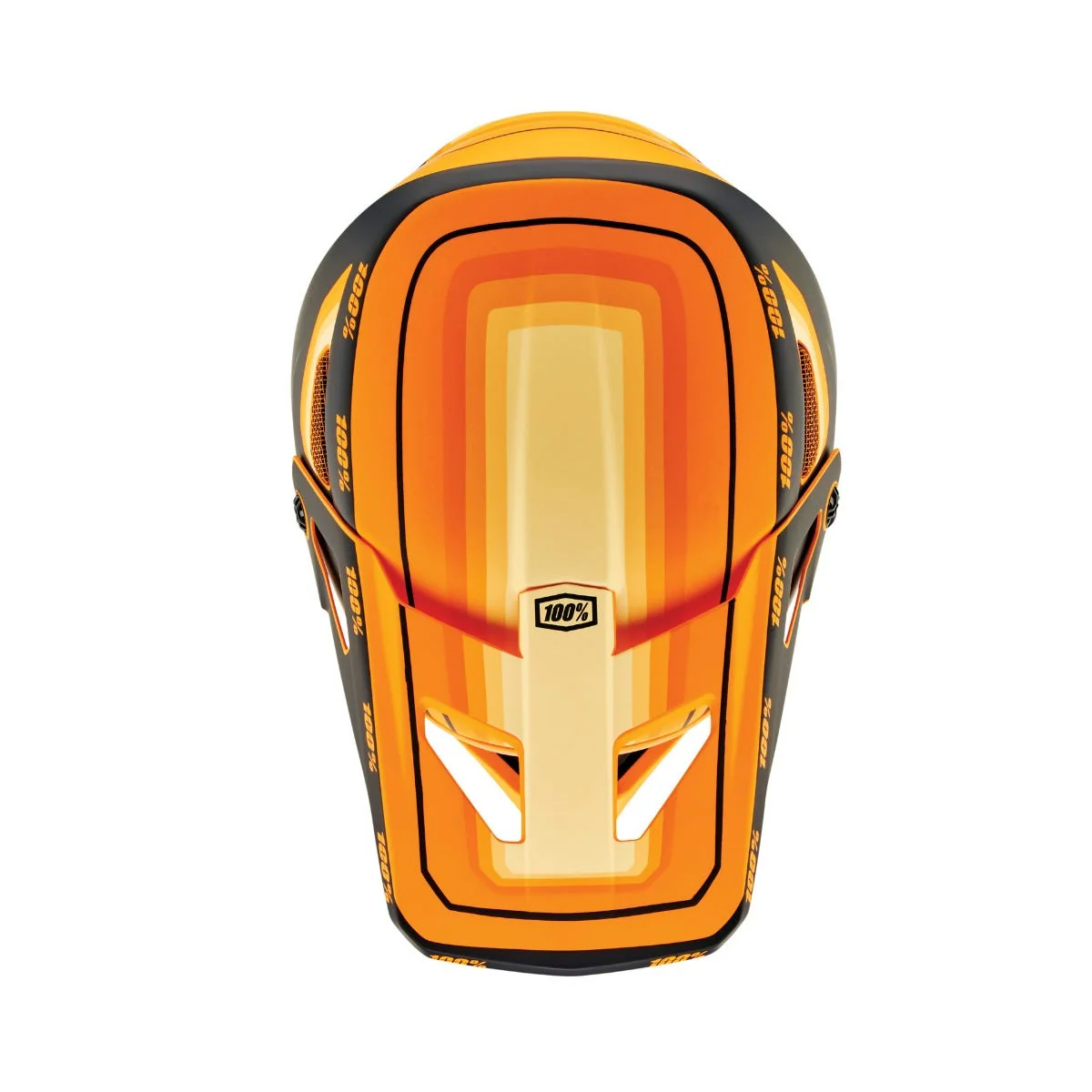 100% Status Youth Full Face Helmet Topenga Orange/Black - Image 4