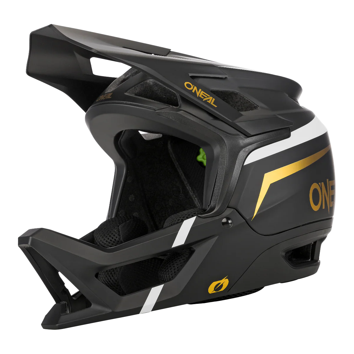 O'Neal Transition Fullface Helmet Flash Black/White/Gold - Image 2